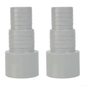 CNANRNANC Lot de 2 adaptateurs de tuyau de pompe de piscine 50 mm pour tuyaux de 32 mm de diamètre intérieur 38 mm Matériau ABS (Elton-EU, neuf)