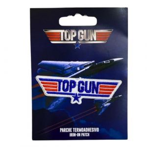 COMERCIAL MERCERA, Patch Thermocollant, Top Gun, Ecusson Thermocollant pour les Casquettes, les Vestes, les T-Shirts ou les Cartables, Imprim&eacute;, 100% Pol (Top Gun, Brod&eacute;) (catch-the-patch, neuf)