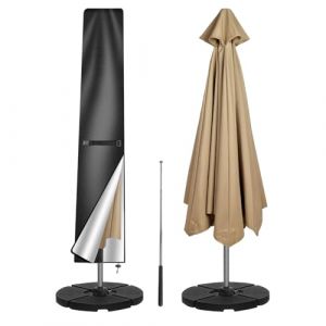 Casenly Housse de Protection pour Parasol, 210D Oxford Housse Parasol Deporte, Housse Parasol Droit de Jardin avec Tige, Imperméable Anti-UV Housses pour Parasols de Plage Balcon Exterieur 190x50/30cm (GUANGWENZHI, neuf)