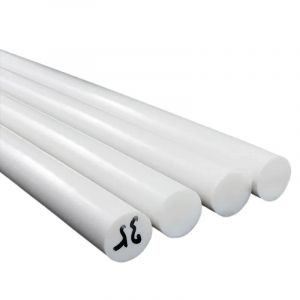Longueur 500mm F4 tige ronde Teflon barre ronde PTFE tige blanche Polytetrafluoroethylene solide barre ronde en plastique (13X500mm) (Qinqin, neuf)
