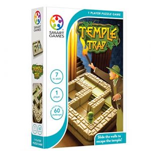 Smart Games - Temple Trap, Puzzle Game with 48 Challenges, 7+ Years, Transparent/Vert (Fun Learning U.K, neuf)