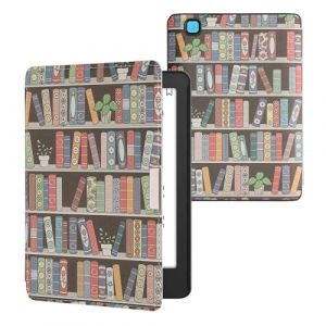 kwmobile Étui Compatible avec Kobo Aura Edition 2 Coque - Étui à Rabat magnétique Tablette eReader Similicuir - Bleu-Vert-Fuchsia (SX-Commerce, neuf)