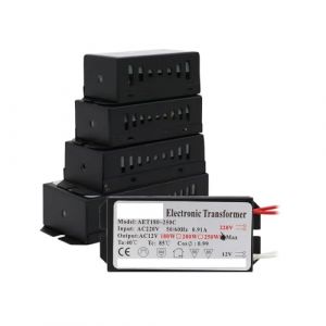 KKCZOFMJ Transformateur &eacute;lectronique 220V, 60W 80W 105W 120W 160W 180W 200W 250W, for Lampe halog&egrave;ne AC 12V, Lampe en Cristal G4, Perles Lumineuses(160W) (SuiZhouShiYunQiaoChenShangMaoYouXianGongSi, neuf)