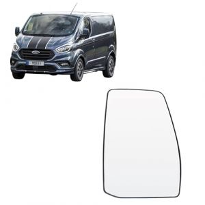 ALIGOPARTS Verre de R&eacute;troviseur Sup&eacute;rieur Droit Non Chauffant pour Ford Transit Custom 2012+ | C&ocirc;t&eacute; Conducteur | Remplace BK21-17K740-BB, 1766583 | Installation Facile | Verre de Remplacement (Aligoparts Limited, neuf)
