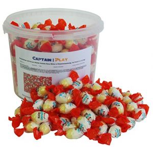 Party Bucket avec Ferrero Kinder Schoko Bons White dans emballage individuel 1,2kg (CAPTAIN PLAY, neuf)