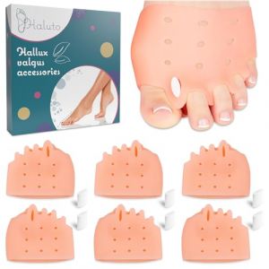 Haluto 3 paires / 6 pièces Coussinet avant pied - Separateur Orteil - Ecarteur Orteil - Redresseur orteil - Coussinet Plantaire - Coussinets Métatarsiens - Coussin Gel Pieds - Correcteurs d'orteils (Simon78000, neuf)