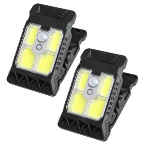 G&eacute;n&eacute;rique Lampes &agrave; Pince solaires | &eacute;clairage ext&eacute;rieur | Mini Spots LED solaires avec Pince pour Balcon, Jardin, Camping, terrasse | &eacute;tanches, Rechargeables, sans Fil, d&eacute;tection Automatique (星际通途, neuf)
