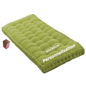 Matelas de Sol capitonné ou Coussin pour Banc de Jardin 1/2/3 Places, Banquette et Chaise Longue Palette, 170 cm, 180 cm, Coussin pour Banc 150 cm Exterieur Interieur sur Mesure(Green 1d,80x30 cm 32x1 (sanroy, neuf)