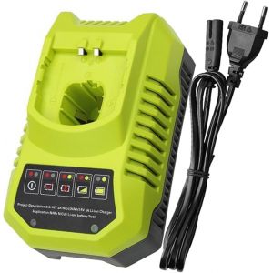 Exemoro P108 Batterie 18V 5.5Ah pour Ryobi Batterie 18V RB18L50 RB18L40 RB18L25 RB18L15 P108 P107 P105 P104 Batterie pour Ryobi avec LED (FR-Exemoro, neuf)
