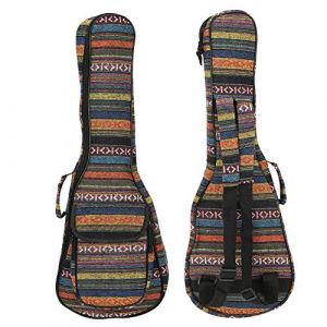 Housse pour ukul&eacute;l&eacute;, Coton &eacute;pais int&eacute;gr&eacute; avec Sangles arri&egrave;re et lat&eacute;rales, Etui pour ukul&eacute;l&eacute; de Concert, 4 Cordes, Accessoires de Jeu pour Musiciens de Concert, Joueurs Quotidiens et Voyageurs (Tenyse, neuf)