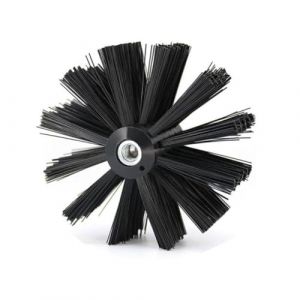 Brosse de nettoyage de cheminée, brosse flexible en poils de nylon, tête de rechange pour la cuisine, la cheminée, le tuyau de cheminée (100 mm) (Senda, neuf)