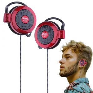 Écouteurs filaires avec crochet d'oreille – Écouteurs filaires à clip | Casque filaire | Écouteurs filaires à clip | Écouteurs stéréo à crochet d'oreille pour la course à pied, la randonnée, (hhxian, neuf)