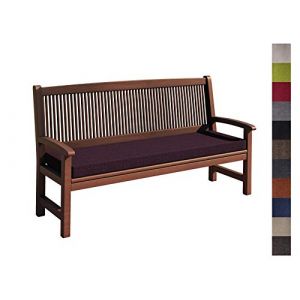 sunnypillow Coussin pour Banc de Jardin 150 x 40 x 5 cm plusieures Tailles et Couleurs à Choisir Assise Confortable pour Banc de terrasse/Balcon/Banquette/Galette de Chaise Violet (Globix24, neuf)