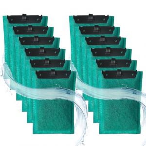 ROSYLEVE 12 Pièces Cartouche pour Filtres d'Aquarium EasyCrystal 250 et EasyCrystal 300, Filtre Intérieur pour Aquarium, Filtre Aquarium Contient du Charbon Actif et de la Zéolithe(Vert) (wanruixiaodian, neuf)