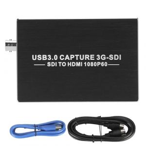 Beufee Carte De Capture Vid&eacute;o 3G-SDI vers USB 3.0, Carte d'acquisition vid&eacute;o, Carte De Capture HDMI SDI Carte De Capture SDI Dispositif De Capture Vid&eacute;o Carte De Capture Vid&eacute;o USB 1080p (Julianne-EU, neuf)