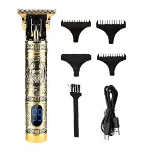 Tondeuse Cheveux Professionnelle, Metal Housing Hair Trimmer For Men Professional Lithium LCD Display Beard Clipper Electric Edge Hair Cut Machine (nanfengxianluoleixiaoshoubu, neuf)