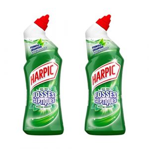 HARPIC Lot de 2 Gels WC Fosses Septiques Menthe - 750 ml (Pennguin-FR-Home, neuf)
