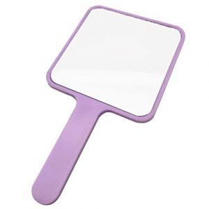Miroir à main, miroir de maquillage carré, miroir à main, coiffeurs miroir compact, miroir de vanité violet (EnShiShihuayongshangmaoyouxiangongsi, neuf)