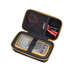 RLSOCO Housse Étui pour Multimètre numérique KAIWEETS/AstroAI/Crenova/PeakTech/Fluke 116/15b+/117/101/115/114 /175/113/179/106/17B+/233 et plus Multimètre numérique (Fermeture éclair jaune) (HAOCH EK, neuf)