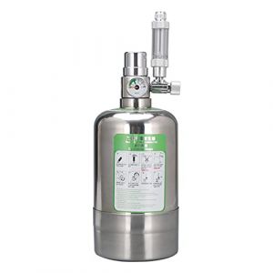 LYEAA Système de générateur de CO2 1L/2L en acier inoxydable, réacteur de dioxyde de carbone pour aquarium, kit de générateur de cylindre de CO2 avec électrovanne et diffuseur de compteur de bulles (dizhenhui104-jiaju, neuf)