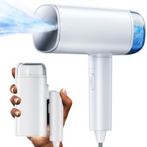 Centrales vapeur Travel Iron Steam Mini Mioduro Defroisseur Vapeur, défroisseur à vapeur horizontal et vertical 2 en 1, fer à vapeur portable, cuiseur à vapeur 2000 W pour la maison et les voyages (well PURSUE, neuf)