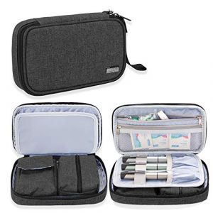 Luxja Sac pour Diabétique, Sac de Rangement pour Lecteur de glycémie et Autres Fournitures pour diabétiques (Sac Uniquement), Noir (SILIDE EU, neuf)