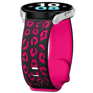 Leopard Bracelets de Remplacement pour Amazfit Bip 6/5 Unity/Stratos 3/2/2S/Pace, 22mm Silicone Sport Bracelet pour Amazfit GTR 47mm/GTR 4/3/3 Pro/2/Balance 46mm/Balance 2 (BYISYUE-FR, neuf)
