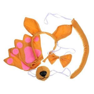 OATIPHO 1 Ensemble Déguisement Animal Oreilles de Kangourou Queue et Accessoire de Cosplay pour Fête et Mascarade (Tsun Ki-sung, neuf)