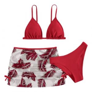 Maillot Adolescente Maillot De Bain Deux Pièces Maillot De Bain Ronde Maillot De Bain 14 Ans Maillot De Bain Maillots Deux Pièces Ensemble 3 Pièces Maillot De Bain Maillot (PINTUTU SEXY, neuf)