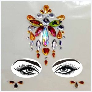 Autocollants double paupi&egrave;re Nouvelle r&eacute;sine acrylique Stick Stick Sticker Bohemia Handpicked Boh&ecirc;me et style tribal Visage et joyaux for les joyaux de la sc&egrave;ne frontale Autocollants &agrave; double paupi&egrave;re (钟祥市微琼维商贸有限公司, neuf)