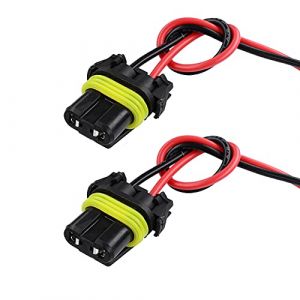 HUIQIAODS 9006 9005 HB4 HB3 Connecteur de fil de prises de faisceau de câbles d'adaptateur femelle pour Phares Antibrouillards 2PCS (HUIQIAODS-EU, neuf)