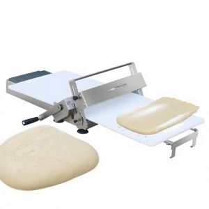 Laminoir &agrave; p&acirc;te pliable, laminoir manuel &agrave; &eacute;paisseur r&eacute;glable, planches &agrave; laminer, pour pizzas, croissants, p&acirc;tisseries et fondants, design de table, 400 mm de large (YongMingSHOP, neuf)
