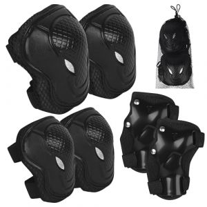 6 Pièces protection roller enfant, Protection enfant velo, Coudières et Protège-Poignets pour Enfants de 3 à 12 Ans, protection roller Enfant fille Adapté au patinage en plein air et au cyclisme (STORE CICCONI GABRIELA S.R.L., neuf)