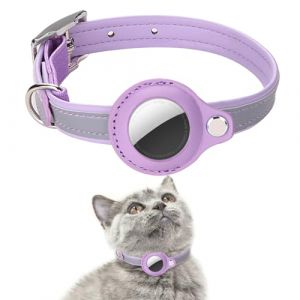 SWHC GPS Chien, Collier Traceur pour Chat Et Chien, Localisation en sans Abonnement, Compatible iOS/Android/HarmonyOS, Collier Chat GPS sans Abonnement (Violet, XS) (PinDe Shop, neuf)