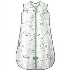 MIKAFEN Gigoteuse d'&eacute;t&eacute; pour b&eacute;b&eacute; 1,0 Tog, 100% coton, gigoteuse d'&eacute;t&eacute; pour enfants gar&ccedil;ons et filles, renard vert, 24-36 mois (Mikafentech, neuf)