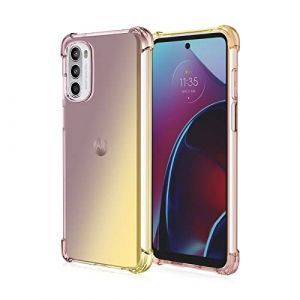 HONLEN Coque pour Motorola Moto g52 / Moto g82 5G &Eacute;tui, (6.6" inches) Transparente D&eacute;grad&eacute;e TPU Silicone Quatre Coins Renfort d'angle Case (HONLEN, neuf)