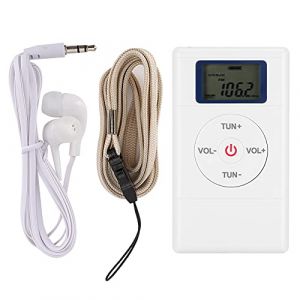 Mini Radio FM à Réglage Numérique Lecteur Portable Haute sensibilité avec Lanière et écouteurs Radio Dab Radio Dab avec Radio FM Radio Dab Personnelle Petite Radio Dab Alimentée (Moonyeu, neuf)