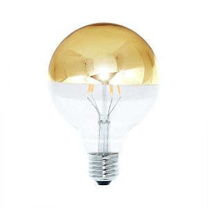Ampoule LED &agrave; filament Globe G95 - 4 W = 40 W - E27 - Miroir t&ecirc;te dor&eacute; - Blanc chaud - KVG (ncc-design, neuf)