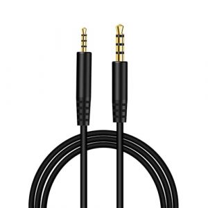 Câble Audio de Rechange pour Casque Bose , Auxiliaire Câble de Rechange 3.5mm à 2,5 mm Audio Stéréo Jack Mâle à Mâle, Compatible avec Bose 700 QuietComfort QC45 QC35II QC35 QC25 – 1.5m/4.9FT (Noir) (Vehear EU, neuf)