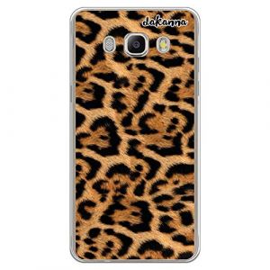 dakanna Coque pour [Samsung Galaxy J5 2016] en Silicone Souple, Design [Imprimé Peau de léopard] Étui Housse en Gel TPU [Transparent] (Personalaizer, neuf)