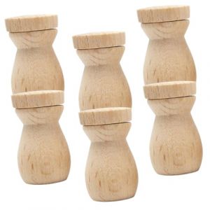 Healeved 6 Pi&egrave;ces Pendentif Bouteille D'huile Essentielle Portable Diffuseur D'huile Diffuseurs Bouteille De Diffuseur De Voiture Suspendue Pendentif Parfum De Voiture Taille Bois (Sonieg, neuf)