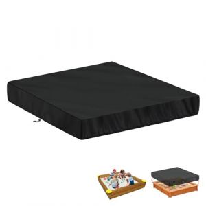 LAMUNI Housse Bac à Sable 150x150x20cm Bâche de Bac à Sable Carré Housse Protection pour Bac à Sable Imperméable Couverture de Bac à Sable, 420D Oxford Bâche Bac à Sable avec Cordon de Serrage (WHDFEU, neuf)