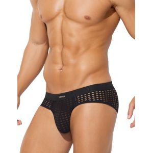 Mauro Kane Slip Homme Sexy Chic Transparent Cale&ccedil;on sous-v&ecirc;tements Lingerie Sexy Hommes Mesh Respirant Underwear Noir L (Mauro Kane, neuf)