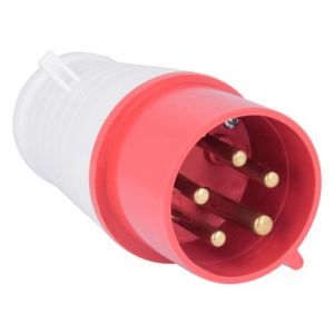 REY Prise M&acirc;le Triphas&eacute;e Industrielle 5 P&ocirc;les 380V - IP44 | 16A 3P+N+T (REY &reg;, neuf)