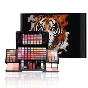 RoseFlower Kit de Maquillage Professionnel Palette de Maquillage avec Miroir, Coffret de Maquillage de Voyage avec Paupières Rouge Lèvres, Paillettes, Fard à Joues– Coffret Cadeau de Maquillage (NewFunPigStore, neuf)