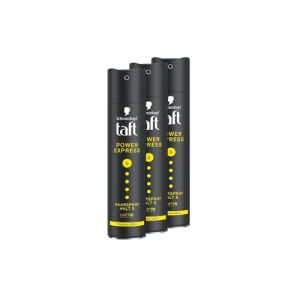 Schwarzkopf Taft Power Express Lot de 3 sprays coiffants pour tous les types de cheveux, séchage immédiat, formule végétalienne (CBL Industries, neuf)