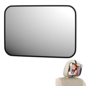 Miroir de voiture pour bébé, rétroviseur de voiture pour bébé, miroir pour siège arrière de voiture, rétroviseur anti-chute pour tous les sièges de voiture, essentiel pour les nouveaux parents (RONGhouse, neuf)