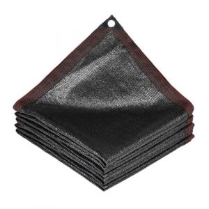 DATOUJL Bâche d'Ombrage 2x6m | 90-95% Protection UV avec Œillets Métalliques | Toile Anti-UV Respirante pour Jardin, Serre, Abri Voiture & Chenil | Tailles sur Mesure (Noir,6m*10m) (QJWUK, neuf)