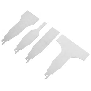 DIKACA Grattoirs en Acier Inoxydable 4 Pi&egrave;ces Outil de Grattage Multifonctionnel pour Nettoyage de Surface Lame de Raclage R&eacute;sistante pour Enlever la Boue Accessoires de Nettoyage (HeJinL, neuf)