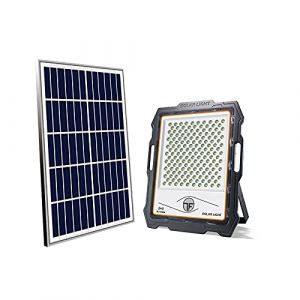CDX Lampes d'inondation à énergie solaire d'extérieur avec télécommande et éclairage de sécurité avec détecteur de mouvement pour patio, jardin, piscine, allée, terrain de football (Loveisall, neuf)